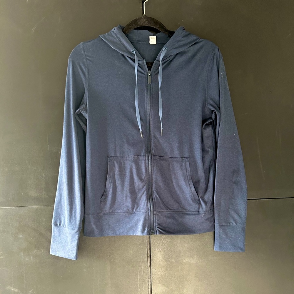 Athletic Dark Blue Hoodie Size Small